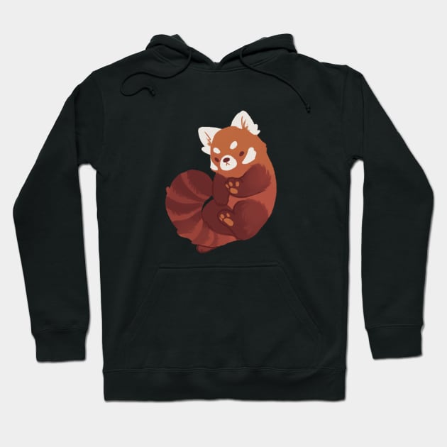 Red Panda Hoodie by electricgale